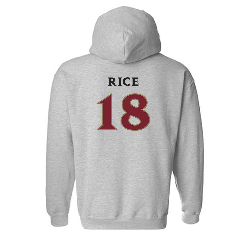 Elon - NCAA Women's Volleyball : April Rice - Classic Shersey Hooded Sweatshirt-1