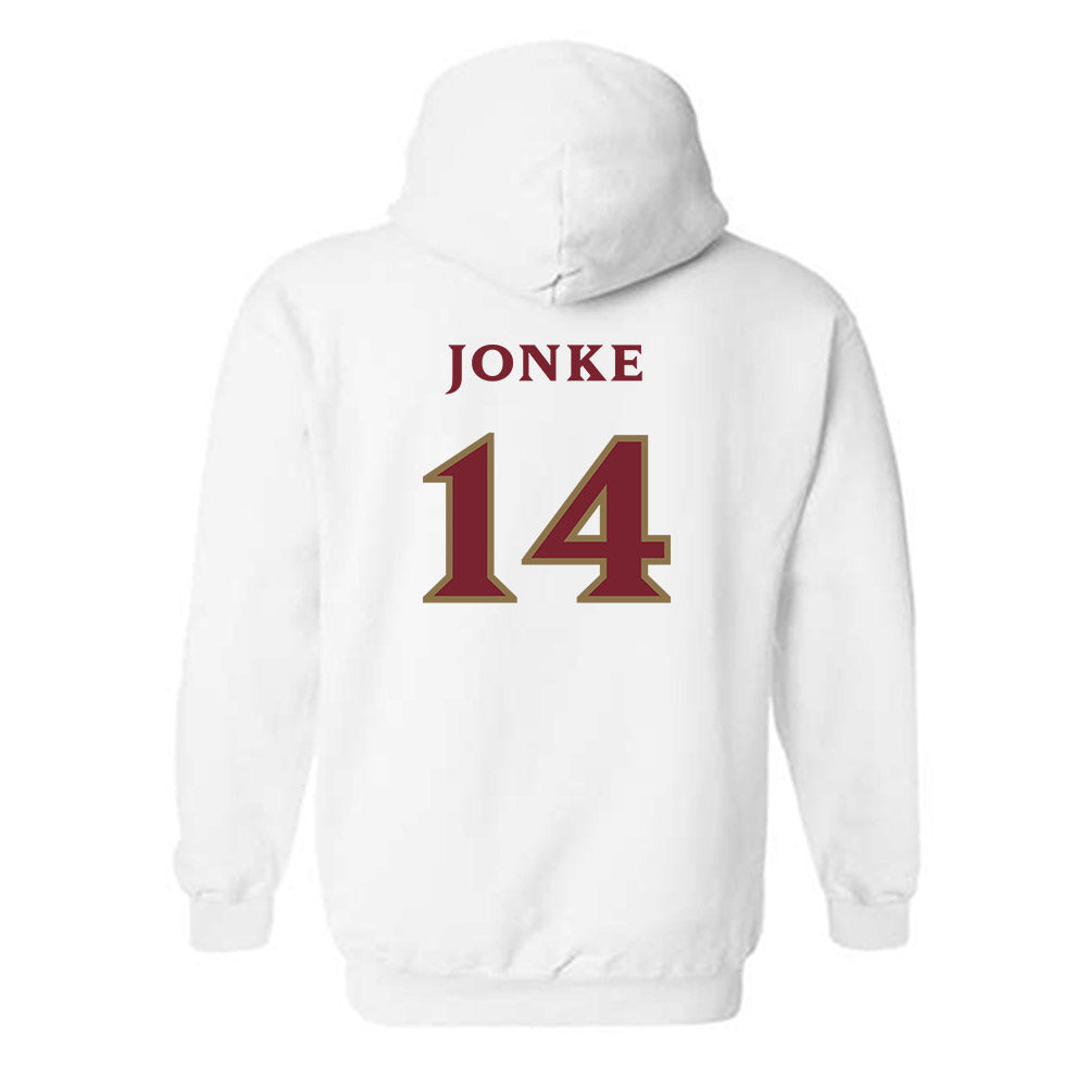 Elon - NCAA Men's Soccer : Weston Jonke - Classic Shersey Hooded Sweatshirt-1