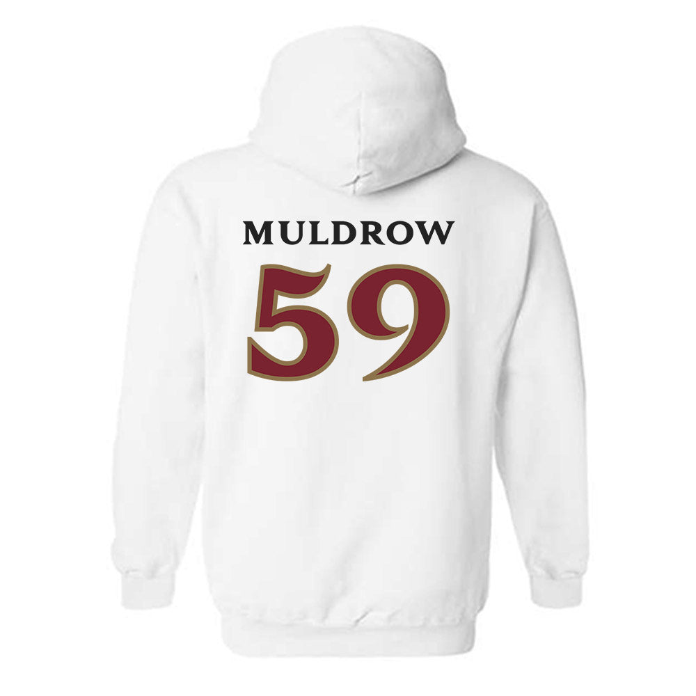 Elon - NCAA Football : Michael Muldrow - Classic Shersey Hooded Sweatshirt-1