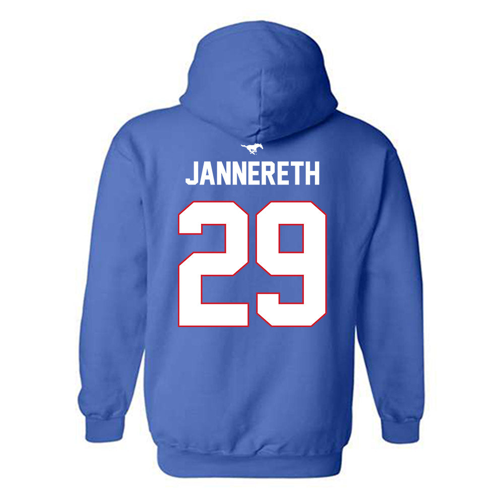 SMU - NCAA Women's Soccer : Libby Jannereth - Replica Shersey Hooded Sweatshirt-1