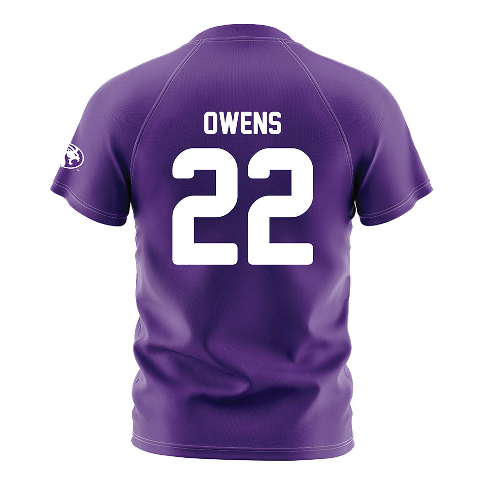 North Alabama - NCAA Women's Soccer : Alana Owens - Purple Soccer Jersey-1
