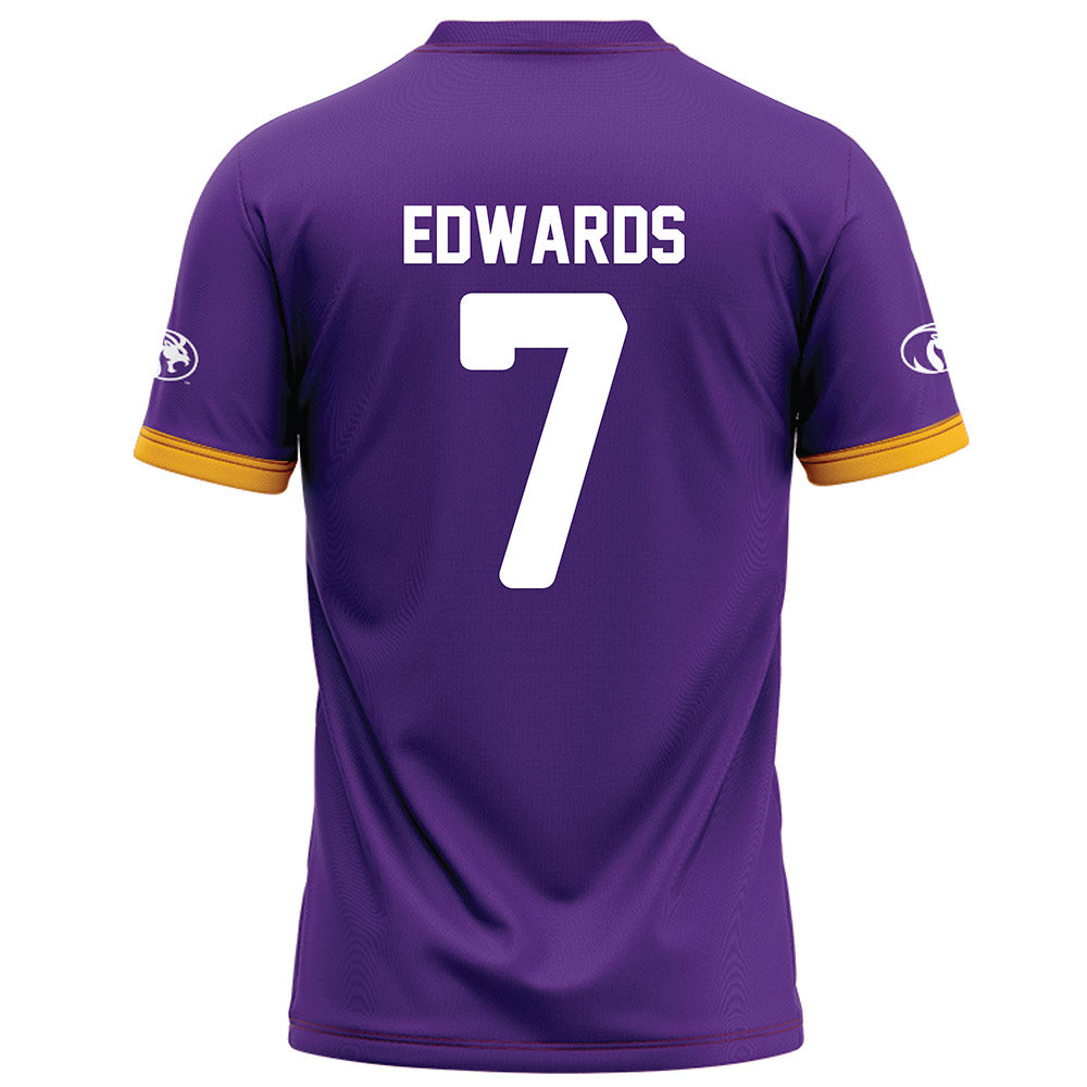 North Alabama - NCAA Football : Jalin Edwards - Purple Football Jersey-1