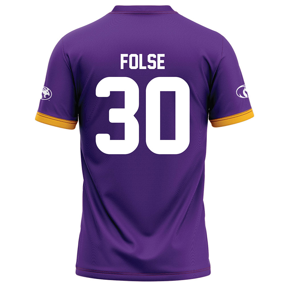 North Alabama - NCAA Football : Kemon Folse - Purple Football Jersey-1