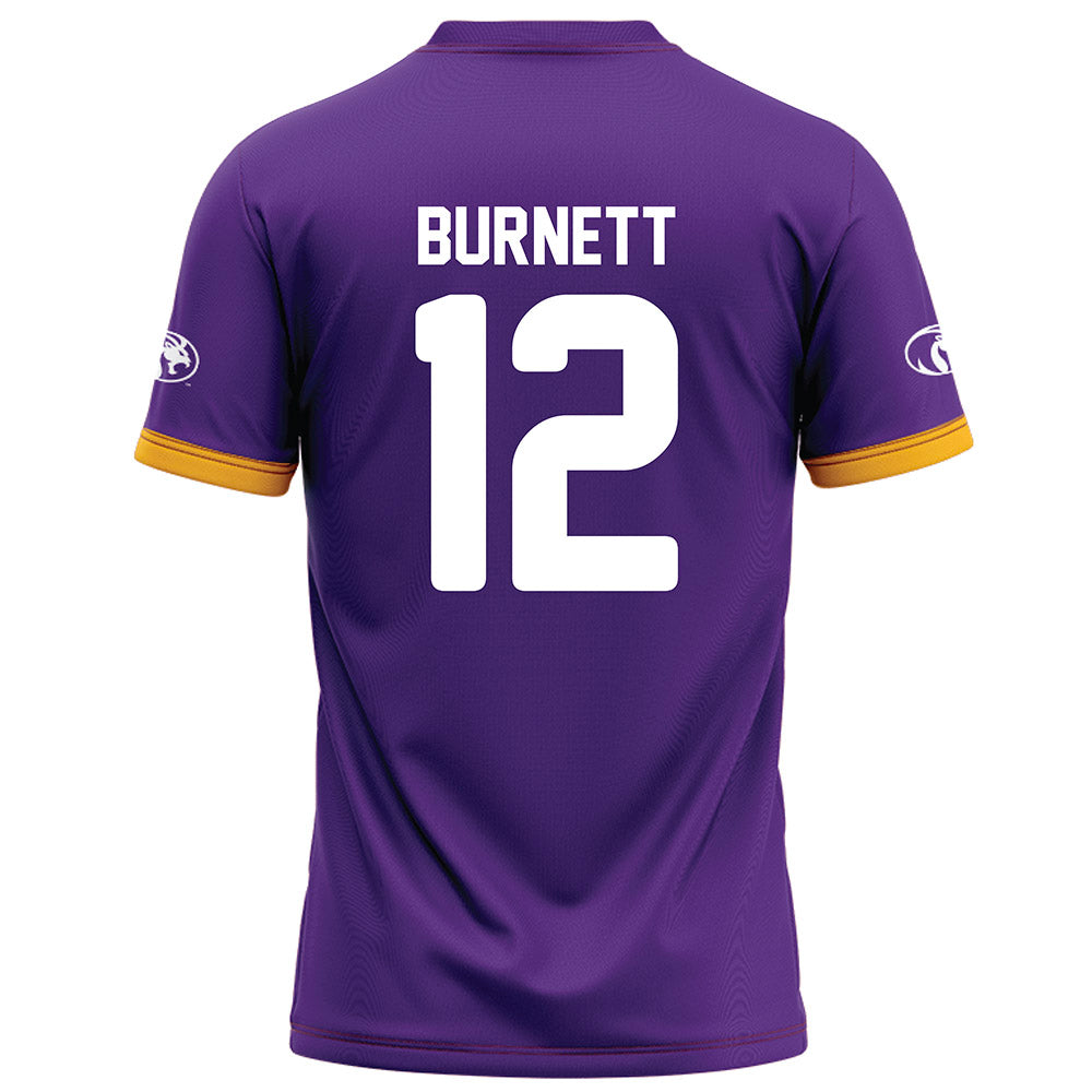 North Alabama - NCAA Football : Christopher Burnett - Purple Football Jersey
