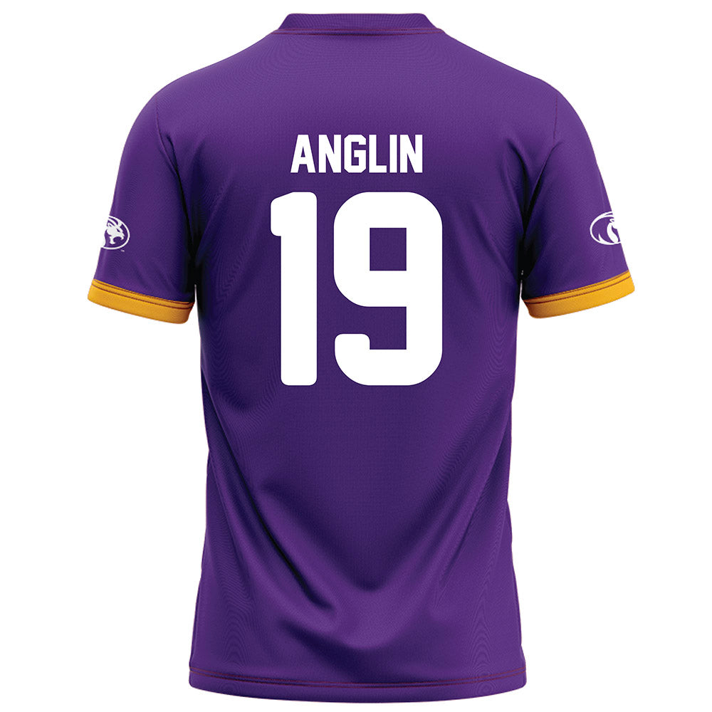 North Alabama - NCAA Football : Josh Anglin - Purple Football Jersey