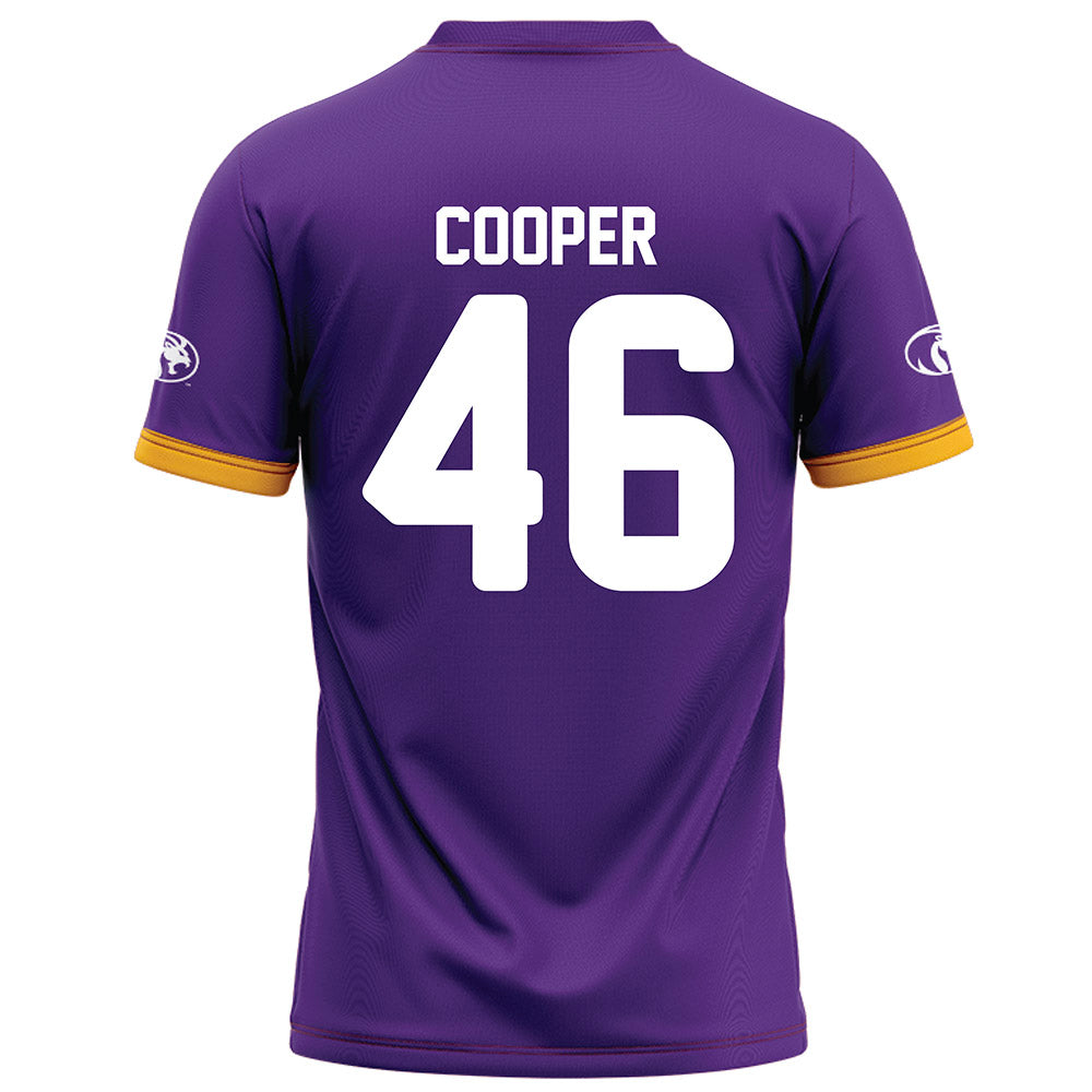 North Alabama - NCAA Football : Joshua Cooper - Purple Football Jersey-1