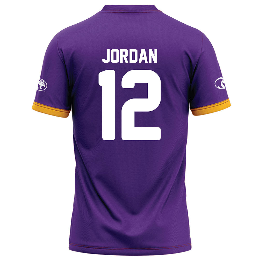North Alabama - NCAA Football : Michael Jordan - Purple Football Jersey-1