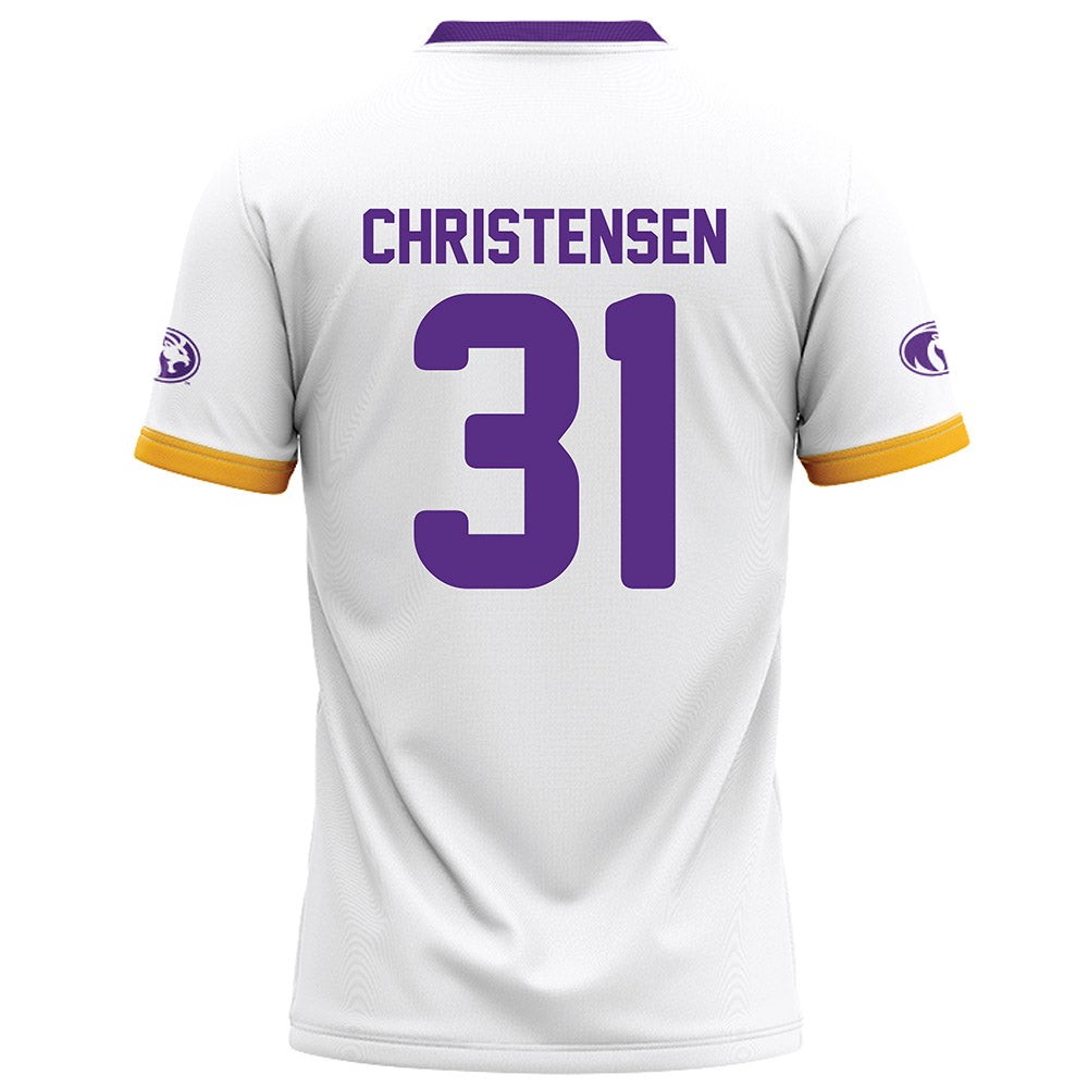 North Alabama - NCAA Football : Micah Christensen - White Football Jersey-1