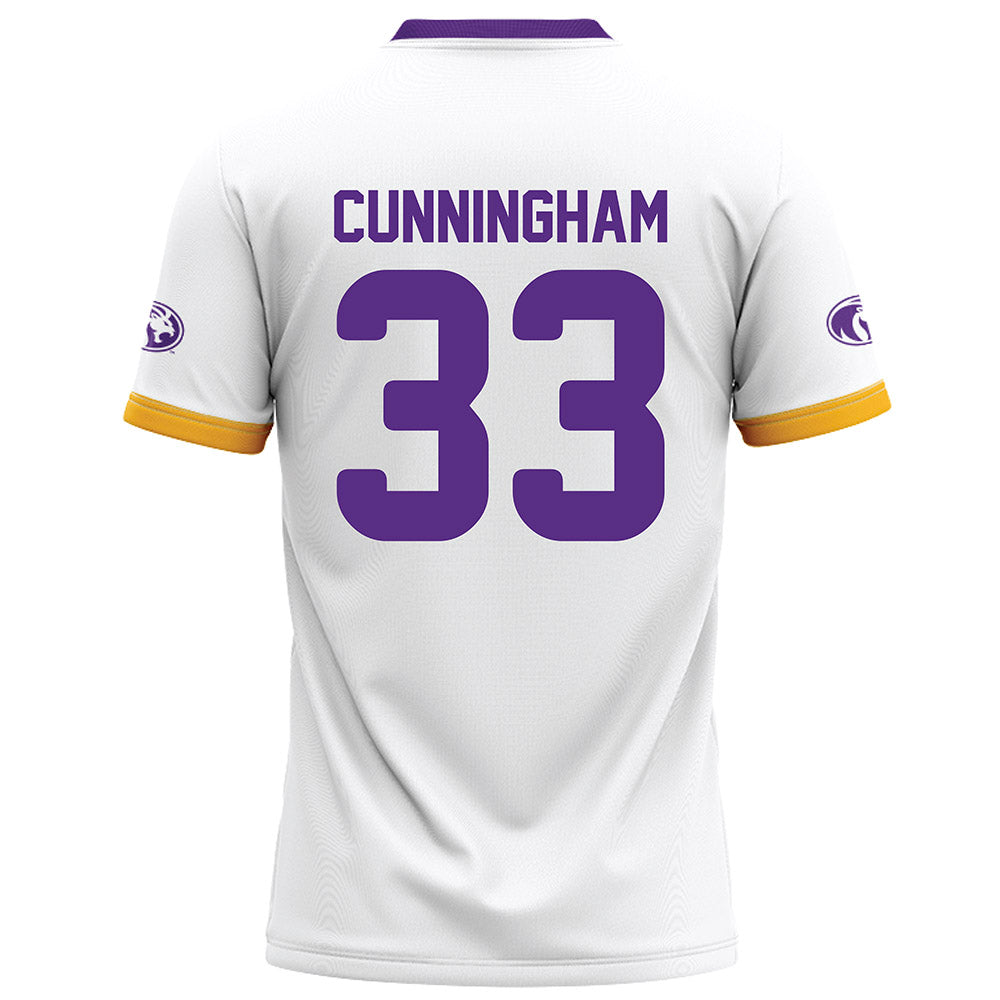 North Alabama - NCAA Football : Ethan Cunningham - White Football Jersey-1