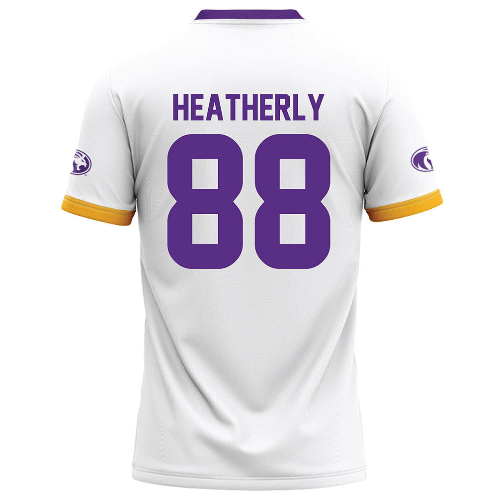 North Alabama - NCAA Football : Kaleb Heatherly - White Football Jersey-1