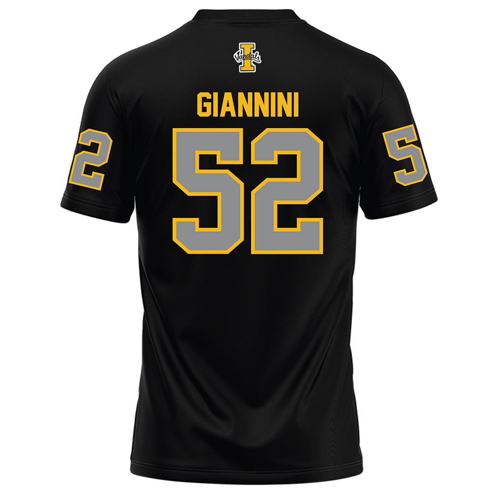 Idaho - NCAA Football : Jack Giannini - Black Football Jersey-1