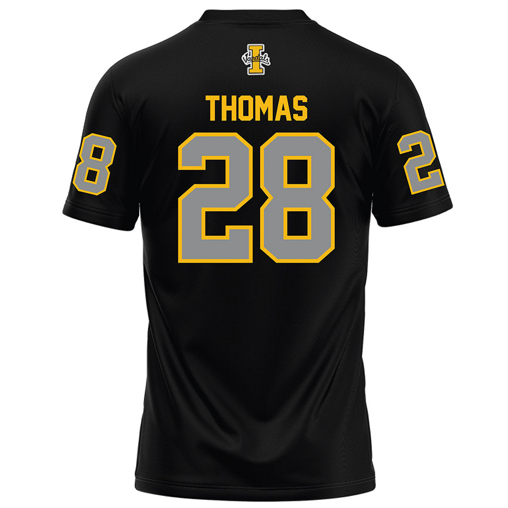 Idaho - NCAA Football : Nathaniel Thomas - Black Football Jersey-1