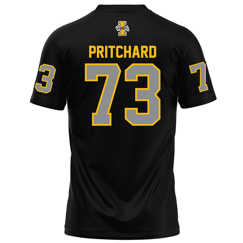 Idaho - NCAA Football : Nathan Pritchard - Black Football Jersey-1