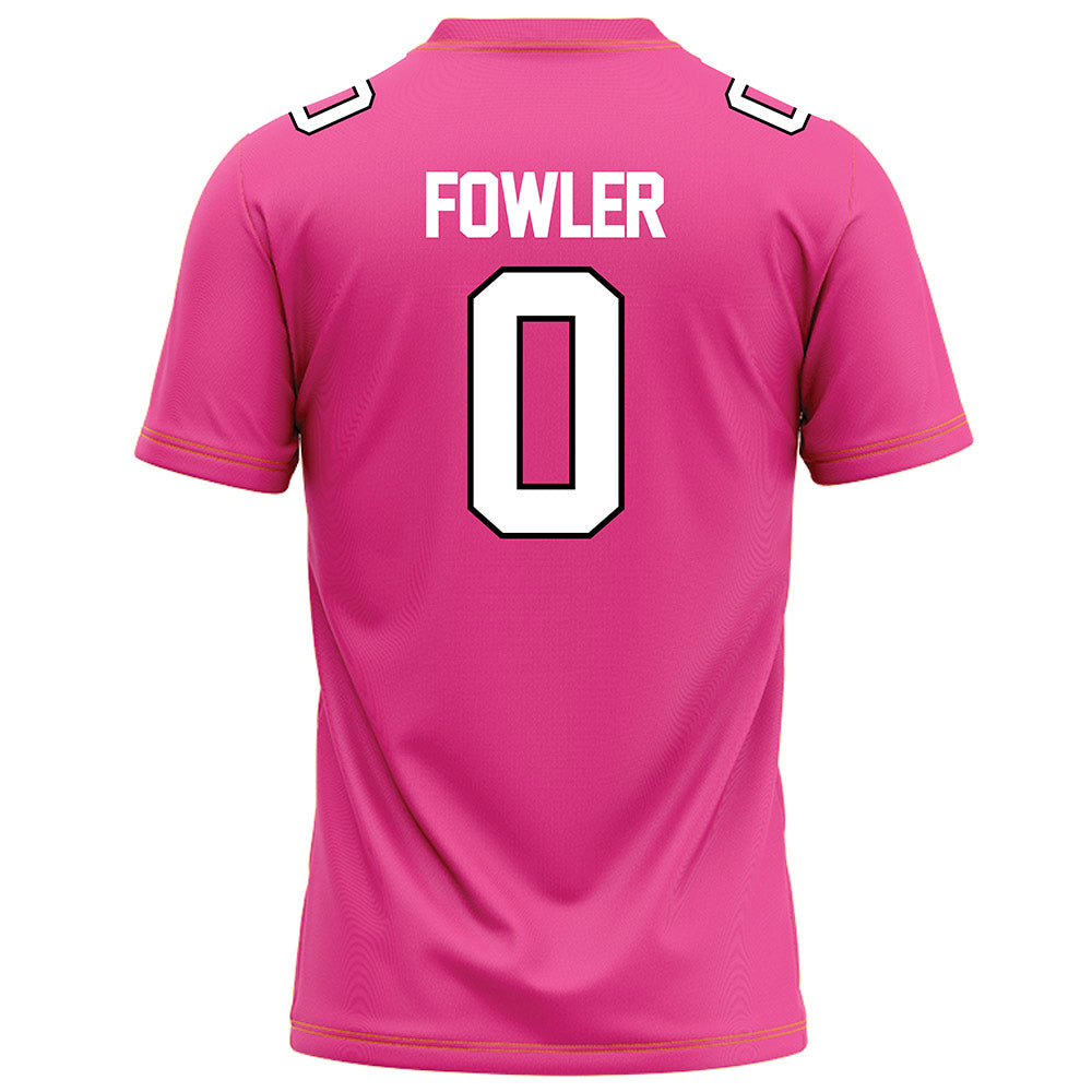 Centre College - NCAA Football : Wyatt Fowler - Pink Football Jersey-3
