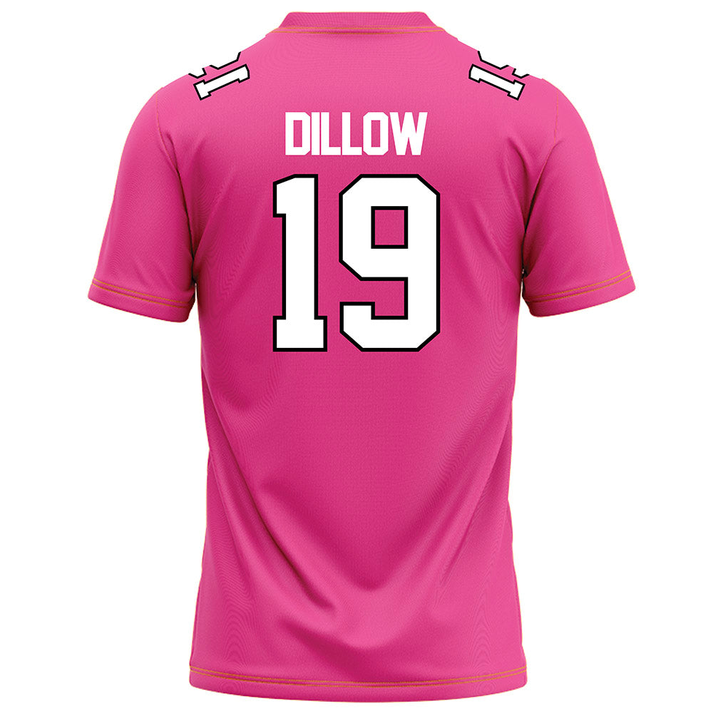 Centre College - NCAA Football : Jackson Dillow - Pink Football Jersey-3