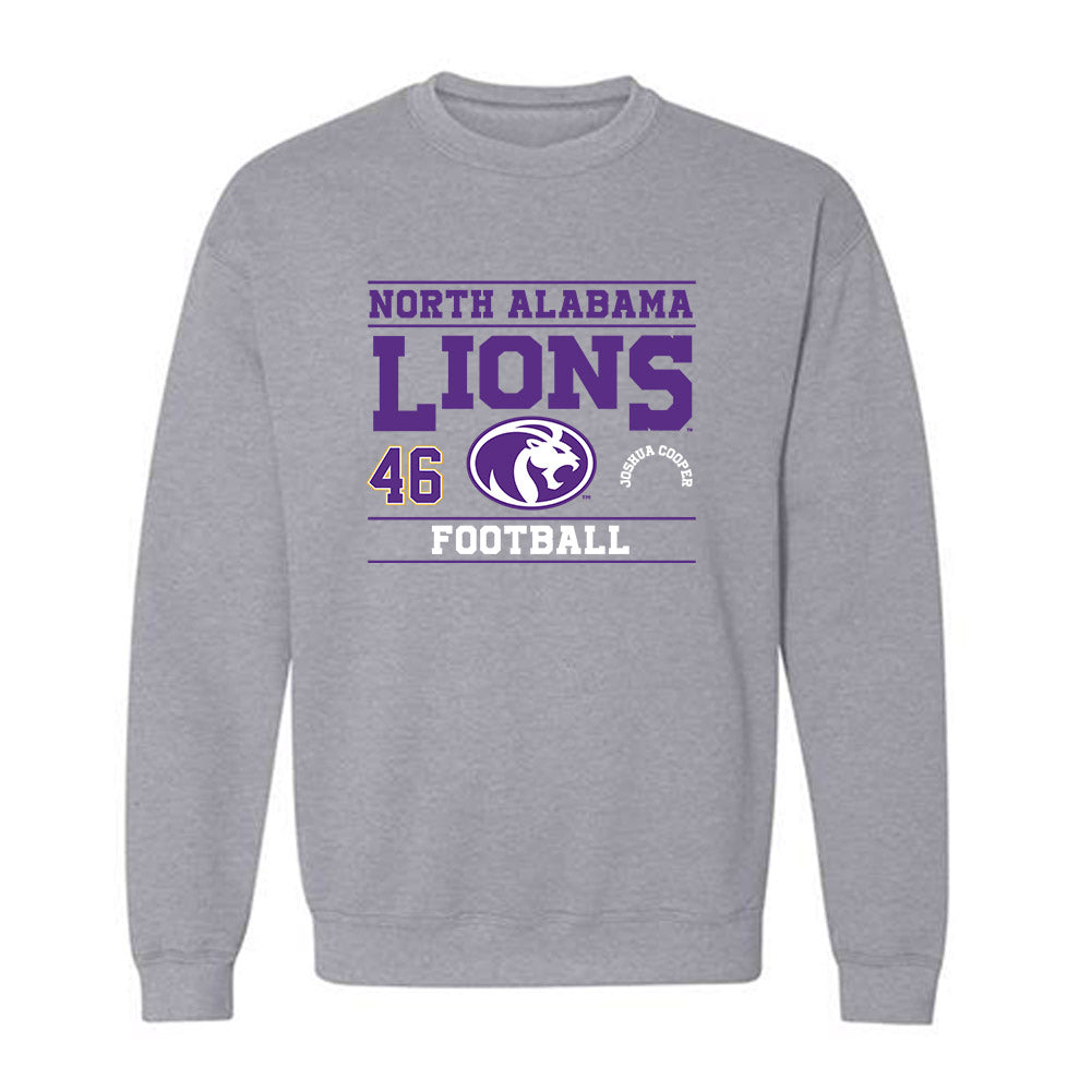 North Alabama - NCAA Football : Joshua Cooper - Classic Fashion Shersey Crewneck Sweatshirt-0