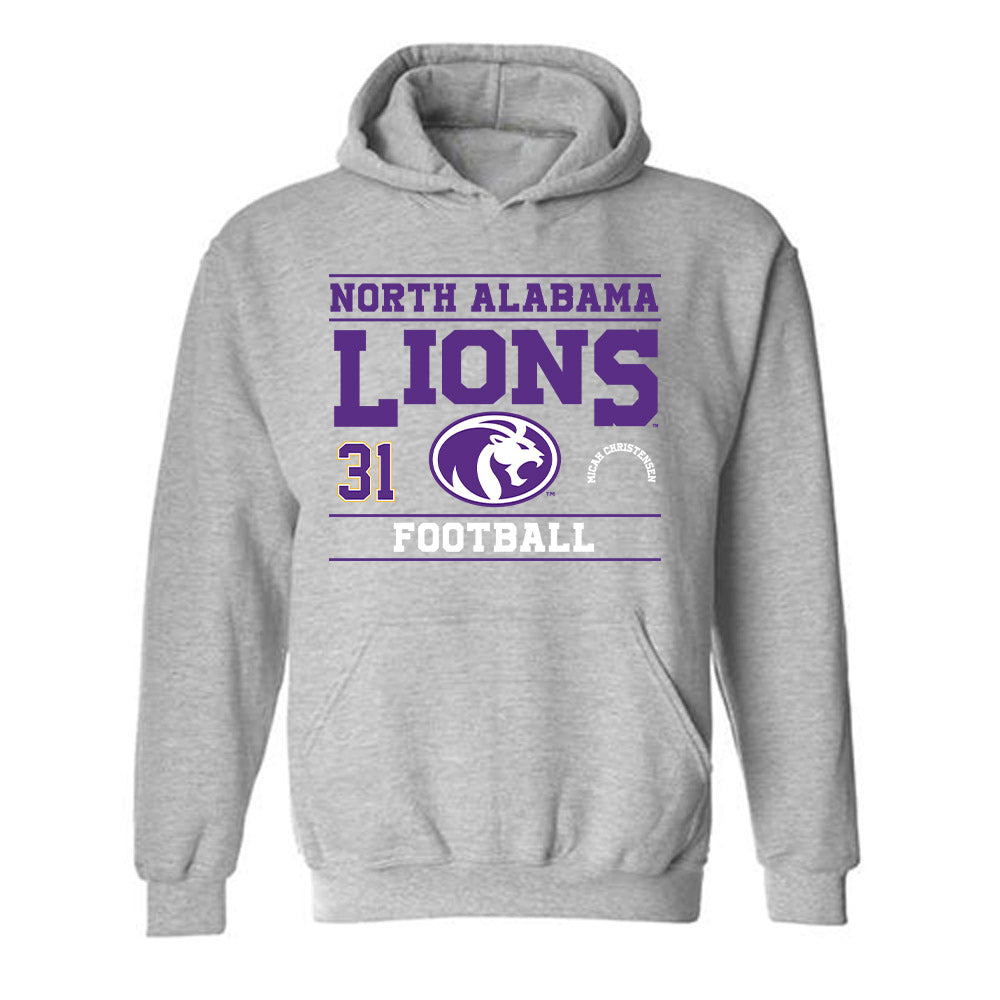 North Alabama - NCAA Football : Micah Christensen - Classic Fashion Shersey Hooded Sweatshirt-0