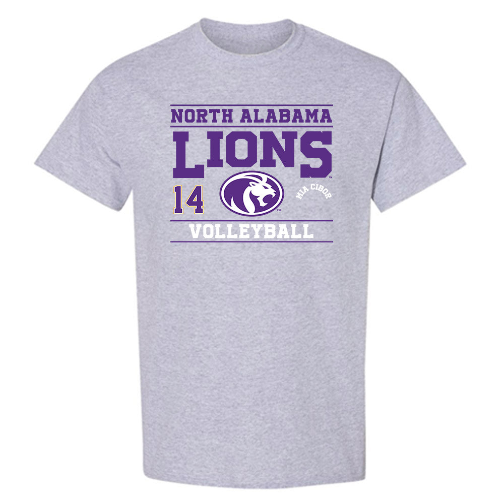 North Alabama - NCAA Women's Volleyball : Mia Cibor - Classic Fashion Shersey T-Shirt-0