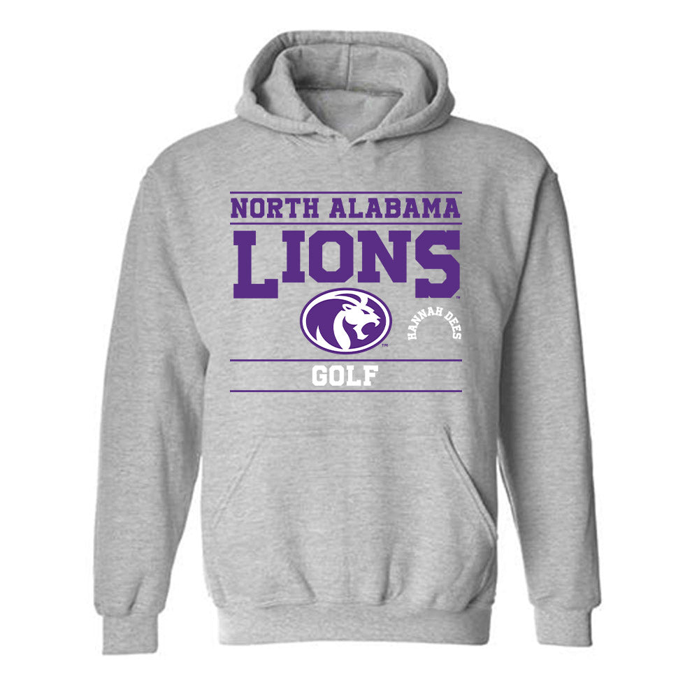 North Alabama - NCAA Women's Golf : Hannah Dees - Classic Fashion Shersey Hooded Sweatshirt-0