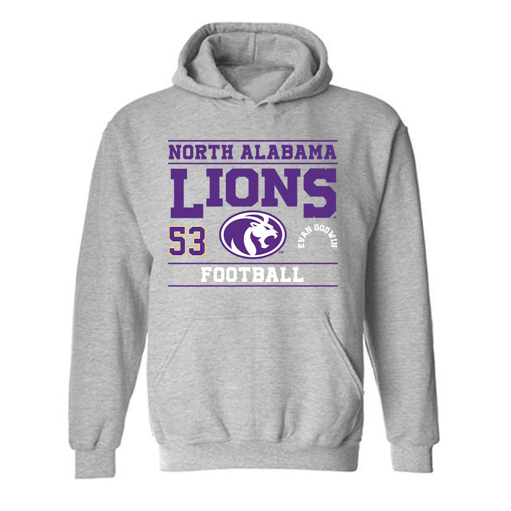 North Alabama - NCAA Football : Evan Godwin - Classic Fashion Shersey Hooded Sweatshirt