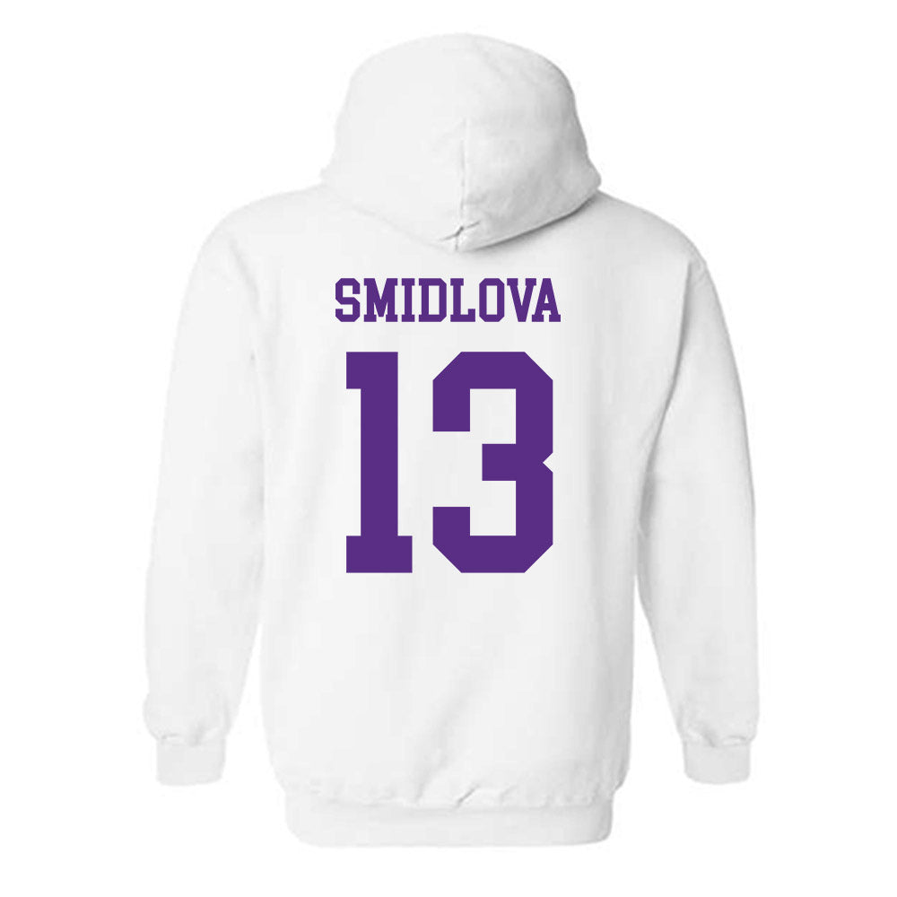 North Alabama - NCAA Women's Volleyball : Jolana Smidlova - Classic Fashion Shersey Hooded Sweatshirt-1