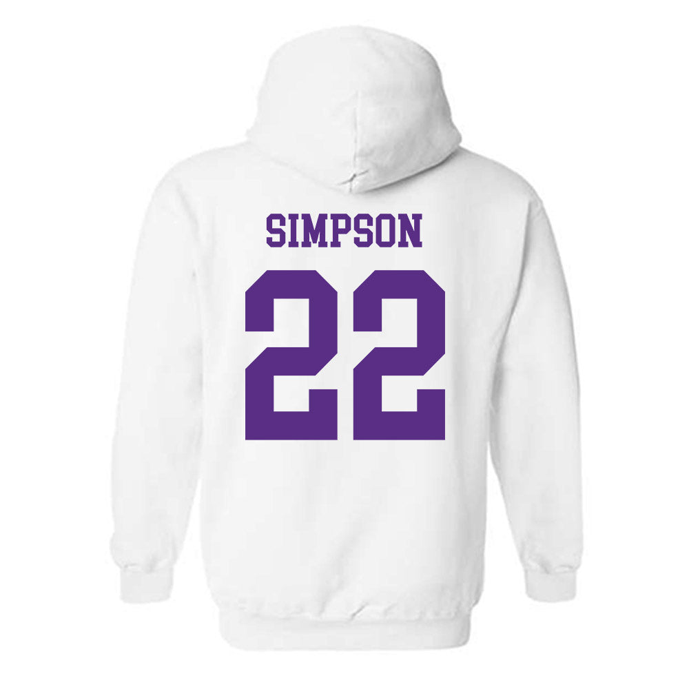 North Alabama - NCAA Football :Jaylen Simpson - Classic Fashion Shersey Hooded Sweatshirt-1