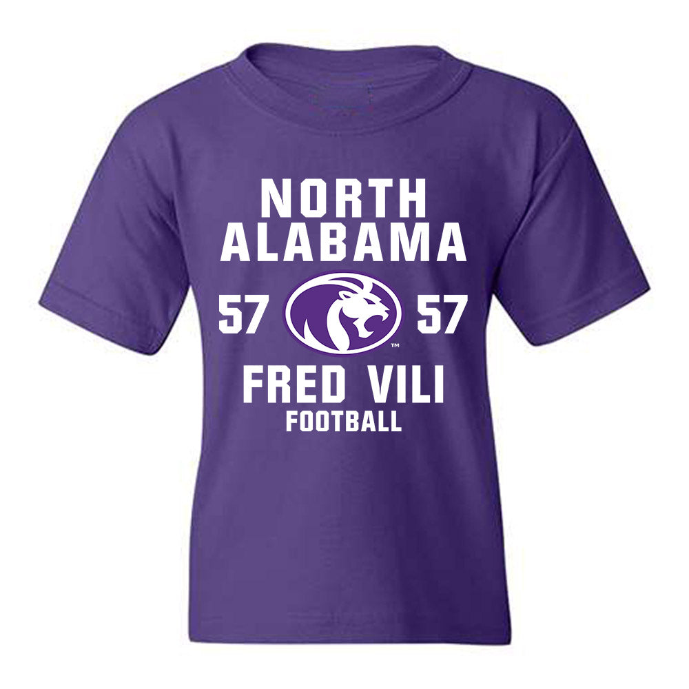 North Alabama - NCAA Football : Fred Vili - Classic Shersey Youth T-Shirt-0