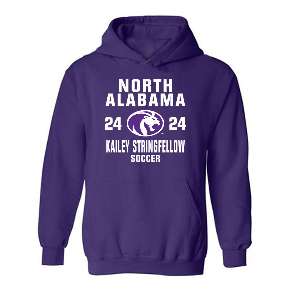 North Alabama - NCAA Women's Soccer : Kailey Stringfellow - Classic Shersey Hooded Sweatshirt-0