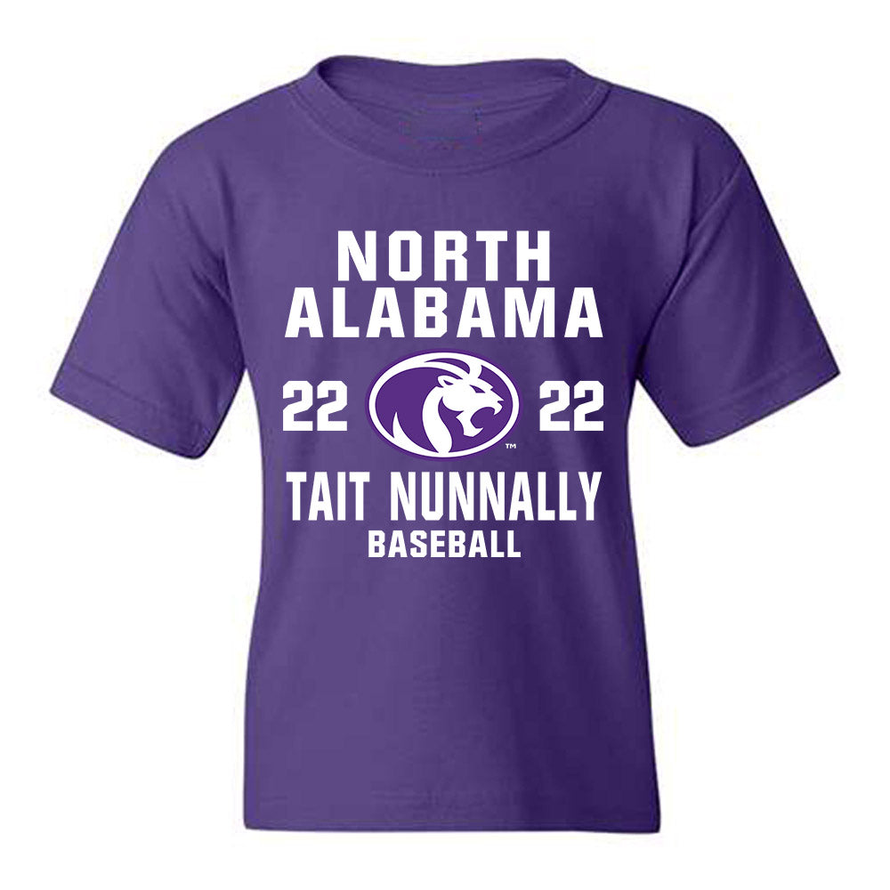North Alabama - NCAA Baseball : Tait Nunnally - Classic Shersey Youth T-Shirt-0