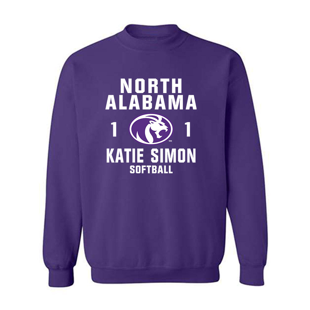 North Alabama - NCAA Softball : Katie Simon - Classic Shersey Crewneck Sweatshirt