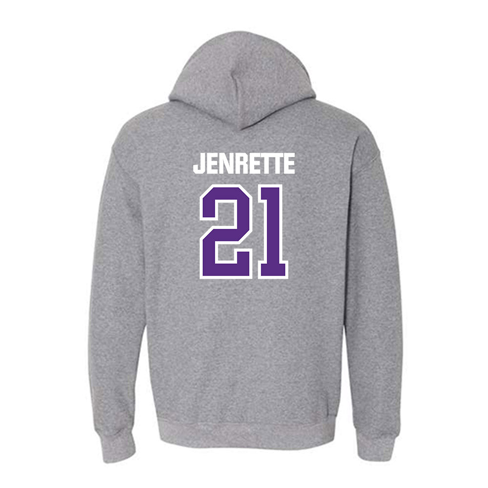 North Alabama - NCAA Men's Basketball : Israel Jenrette - Classic Shersey Hooded Sweatshirt-1