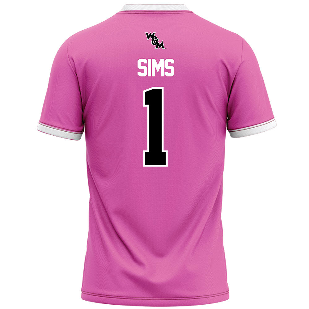 William & Mary - NCAA Football : Tariq Sims - Football Jersey-1