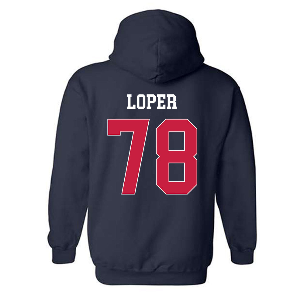 South Alabama - NCAA Football : Samuel Loper - Classic Fashion Shersey Hooded Sweatshirt-1