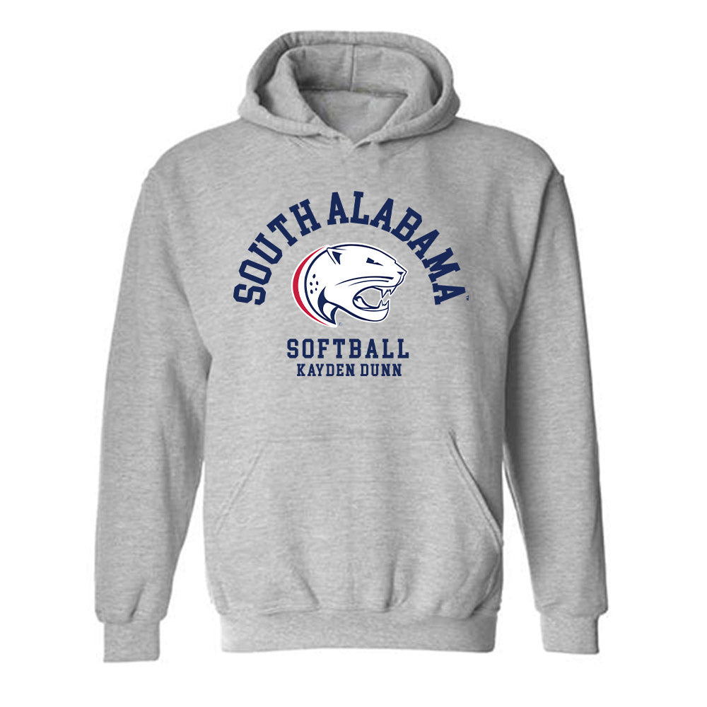 South Alabama - NCAA Softball : Kayden Dunn - Classic Fashion Shersey Hooded Sweatshirt-0