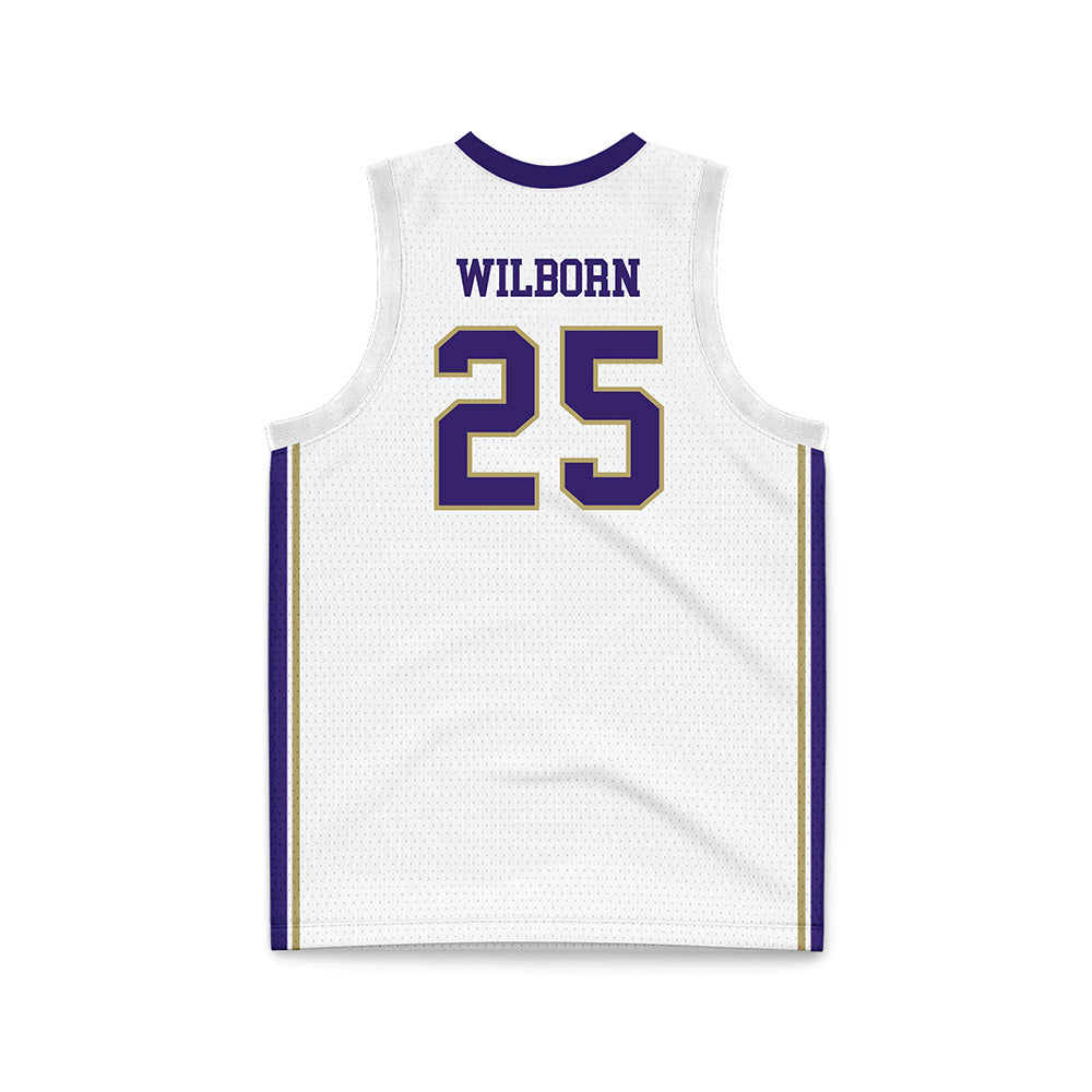 JMU - NCAA Men's Basketball : Eli Wilborn - White Basketball Jersey-1