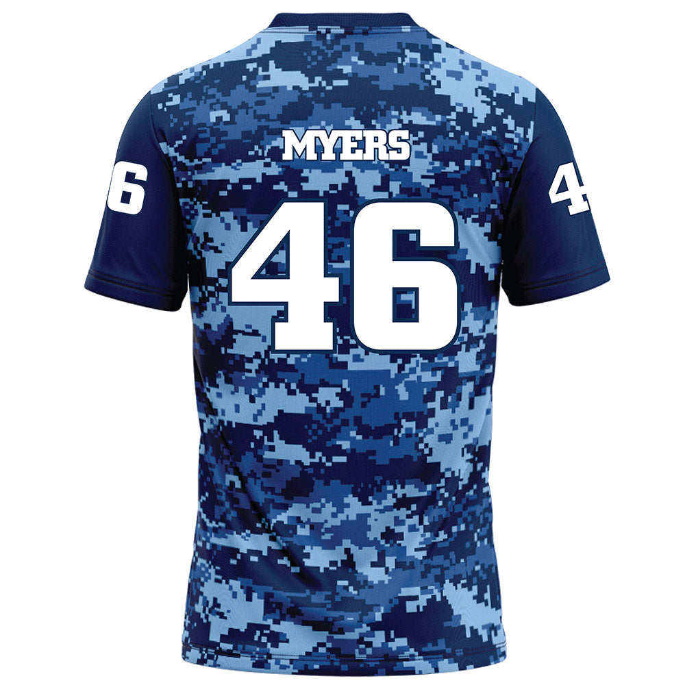 UTC - NCAA Football : Ethan Myers - Navy Blue Camo Football Jersey-1