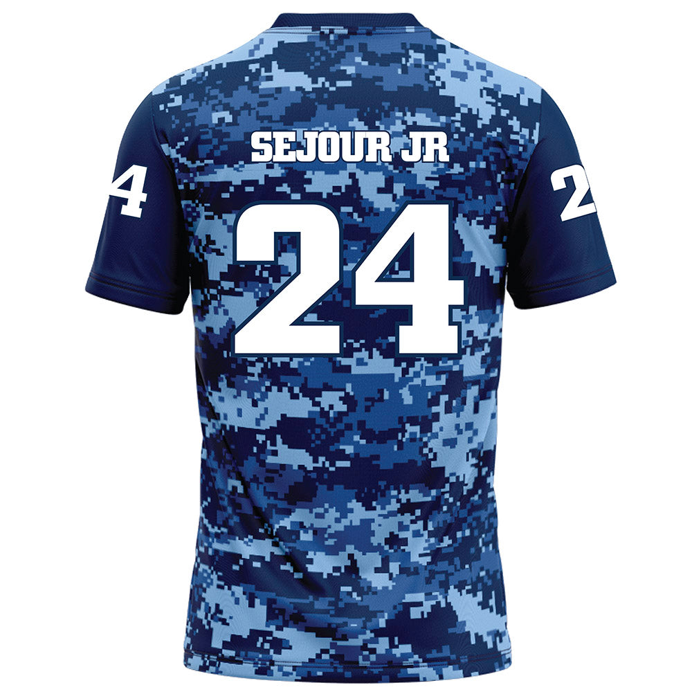UTC - NCAA Football : Kelly Sejour Jr - Navy Blue Camo Football Jersey-1