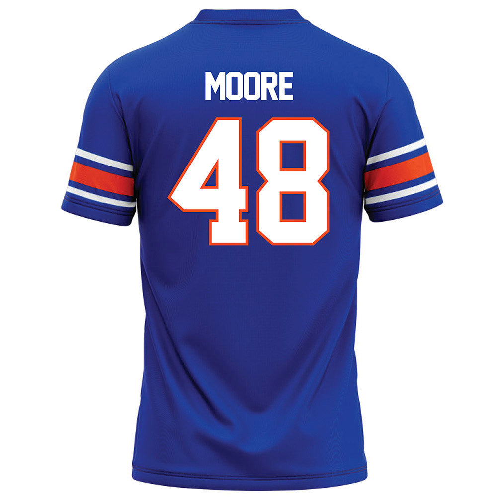 Boise State - NCAA Football : Canaan Moore - Blue Football Jersey-1