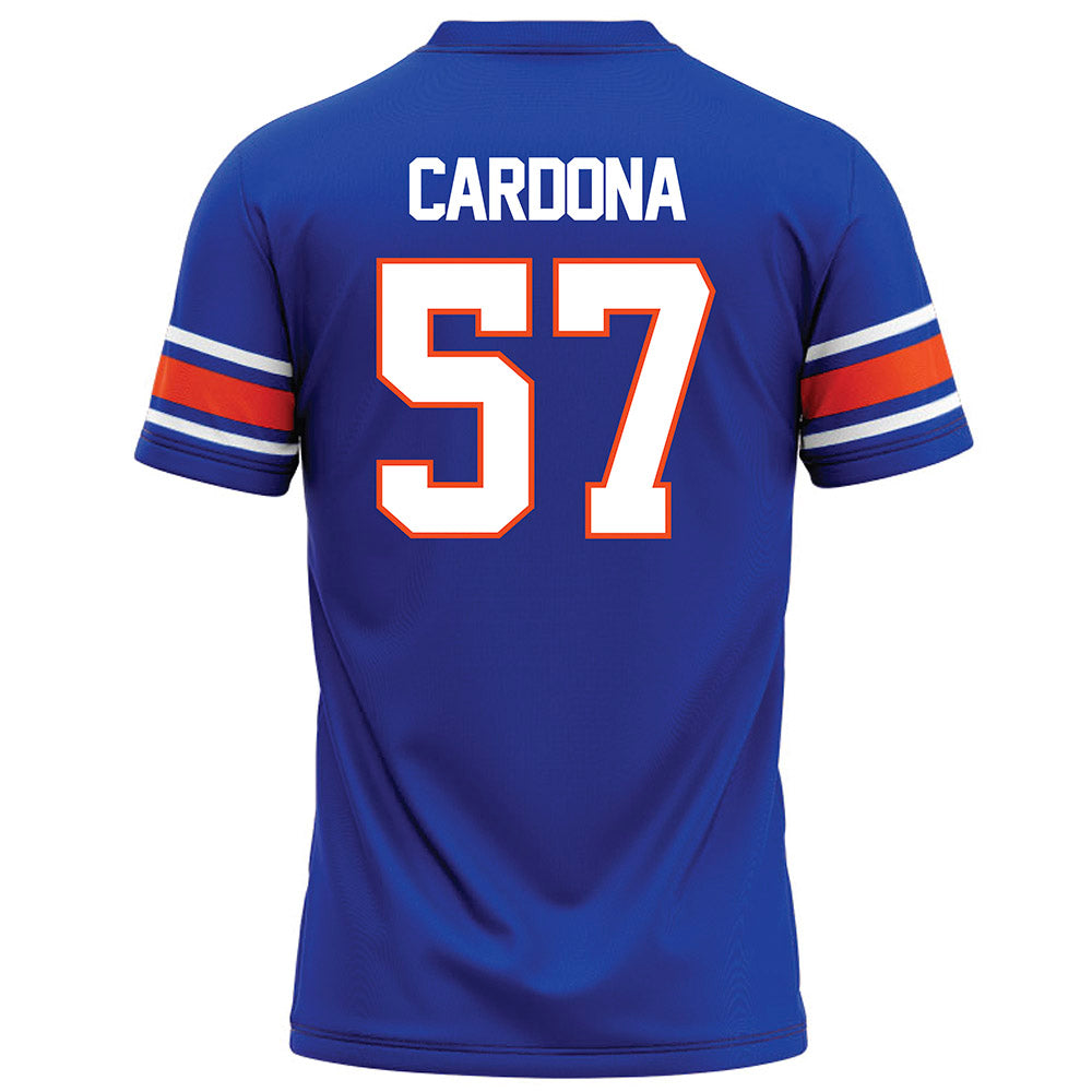 Boise State - NCAA Football : Nathan Cardona - Blue Football Jersey