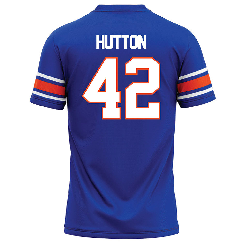 Boise State - NCAA Football : Mason Hutton - Blue Football Jersey
