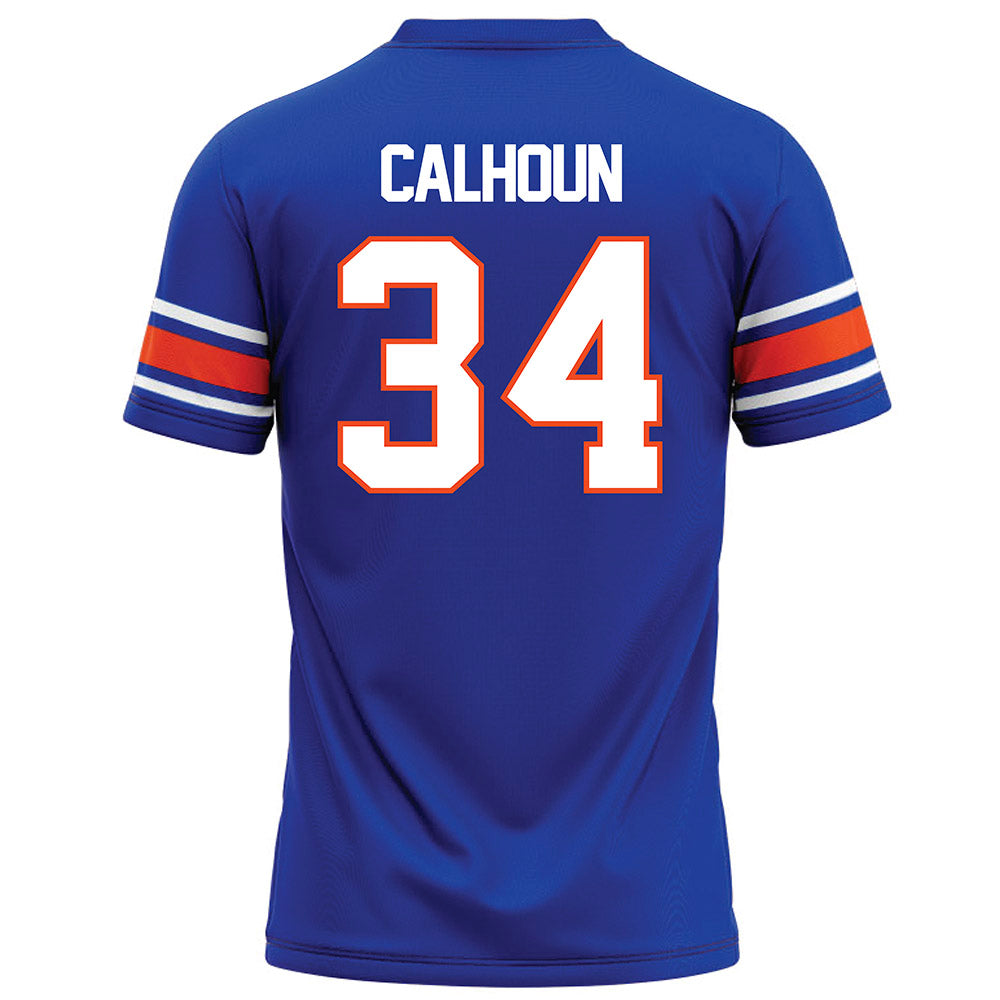 Boise State - NCAA Football : Dominik Calhoun - Blue Football Jersey-1