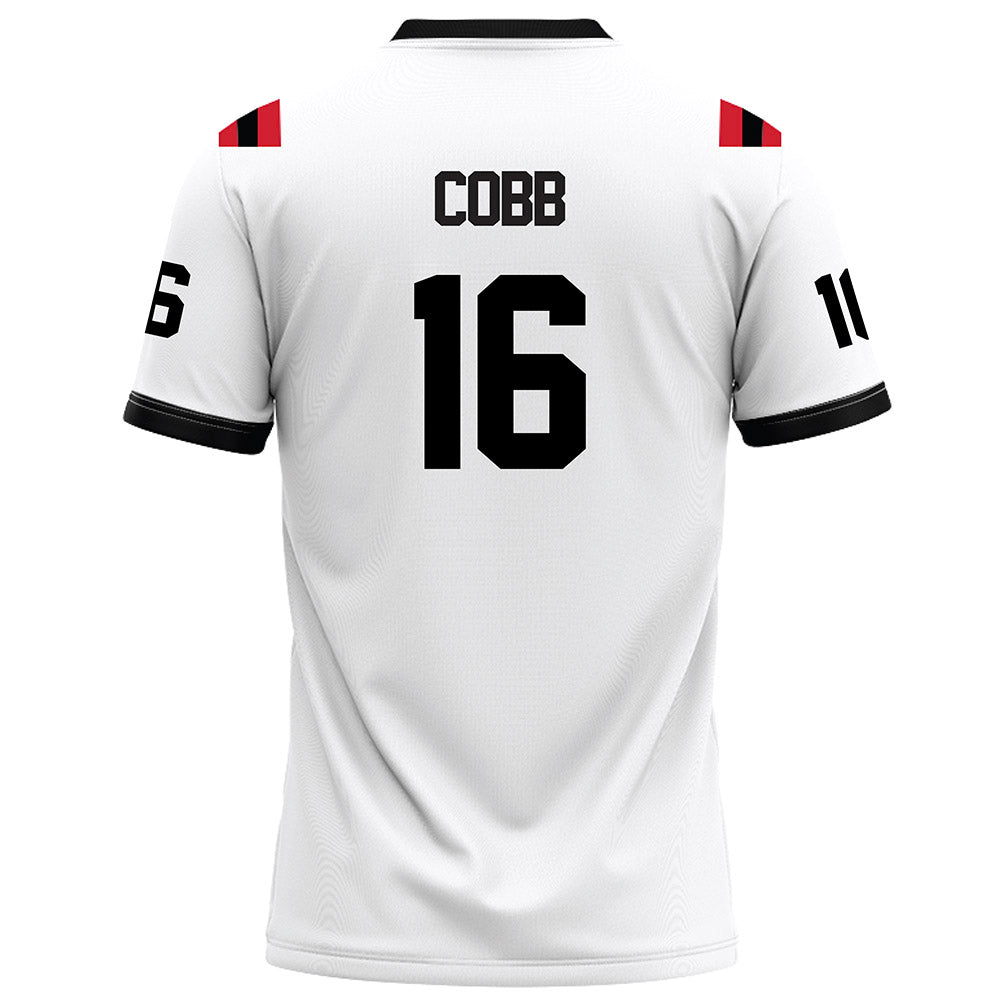 Arkansas State - NCAA Football : Chauncy Cobb - White Football Jersey