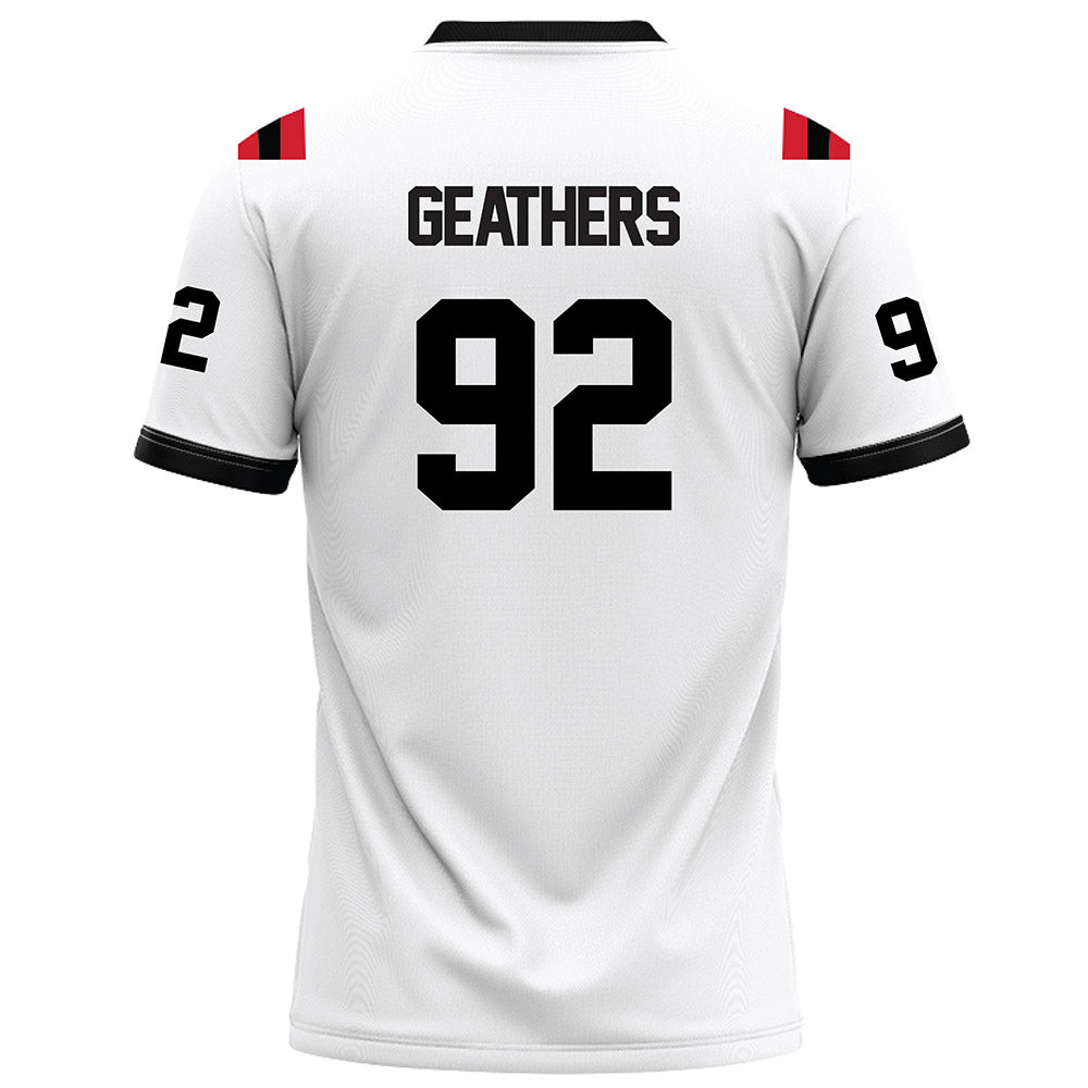 Arkansas State - NCAA Football : Thurman Geathers - White Football Jersey