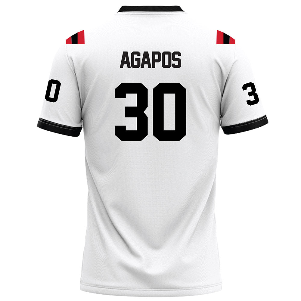 Arkansas State - NCAA Football : Andrew Agapos - White Football Jersey