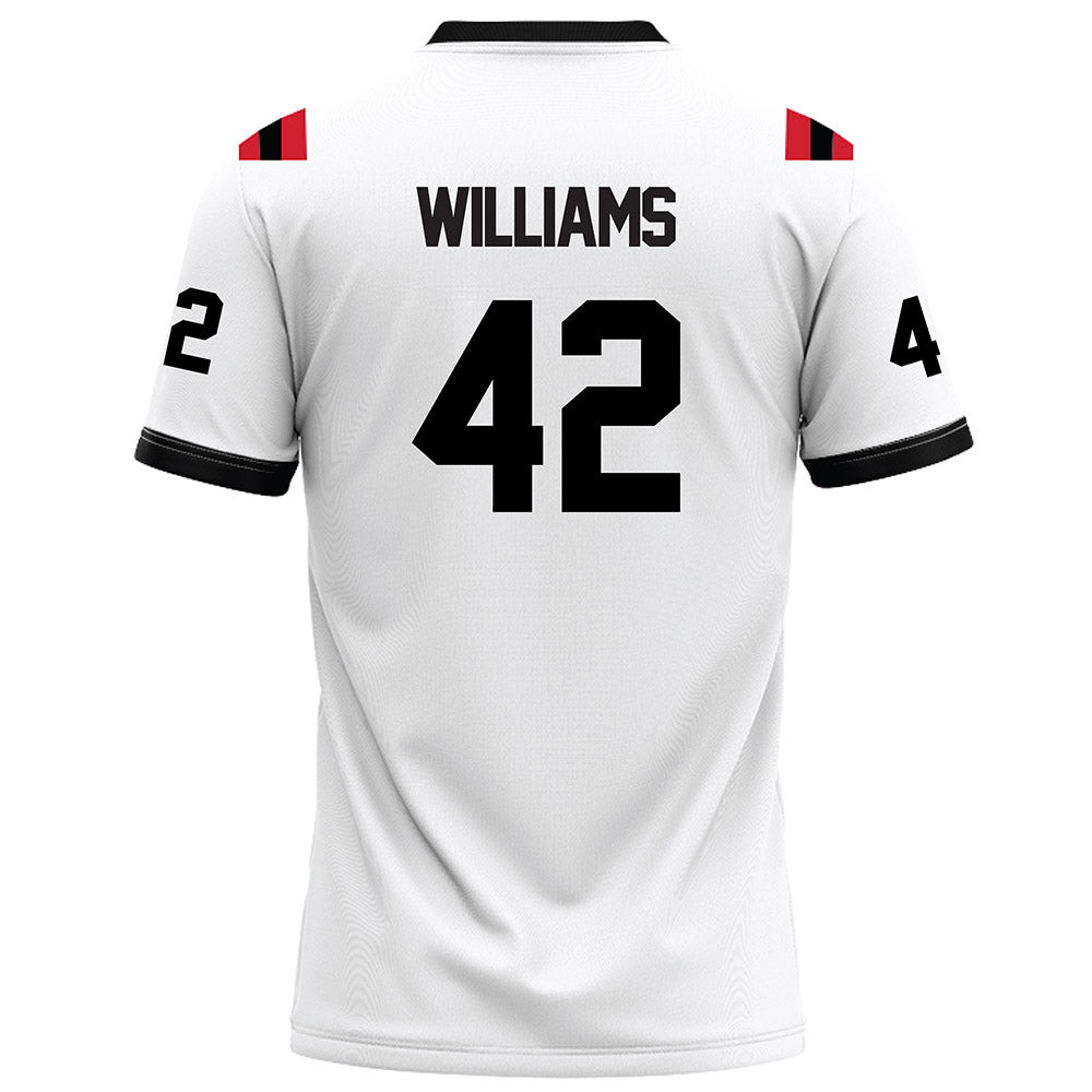 Arkansas State - NCAA Football : Shaun Williams - White Football Jersey-1