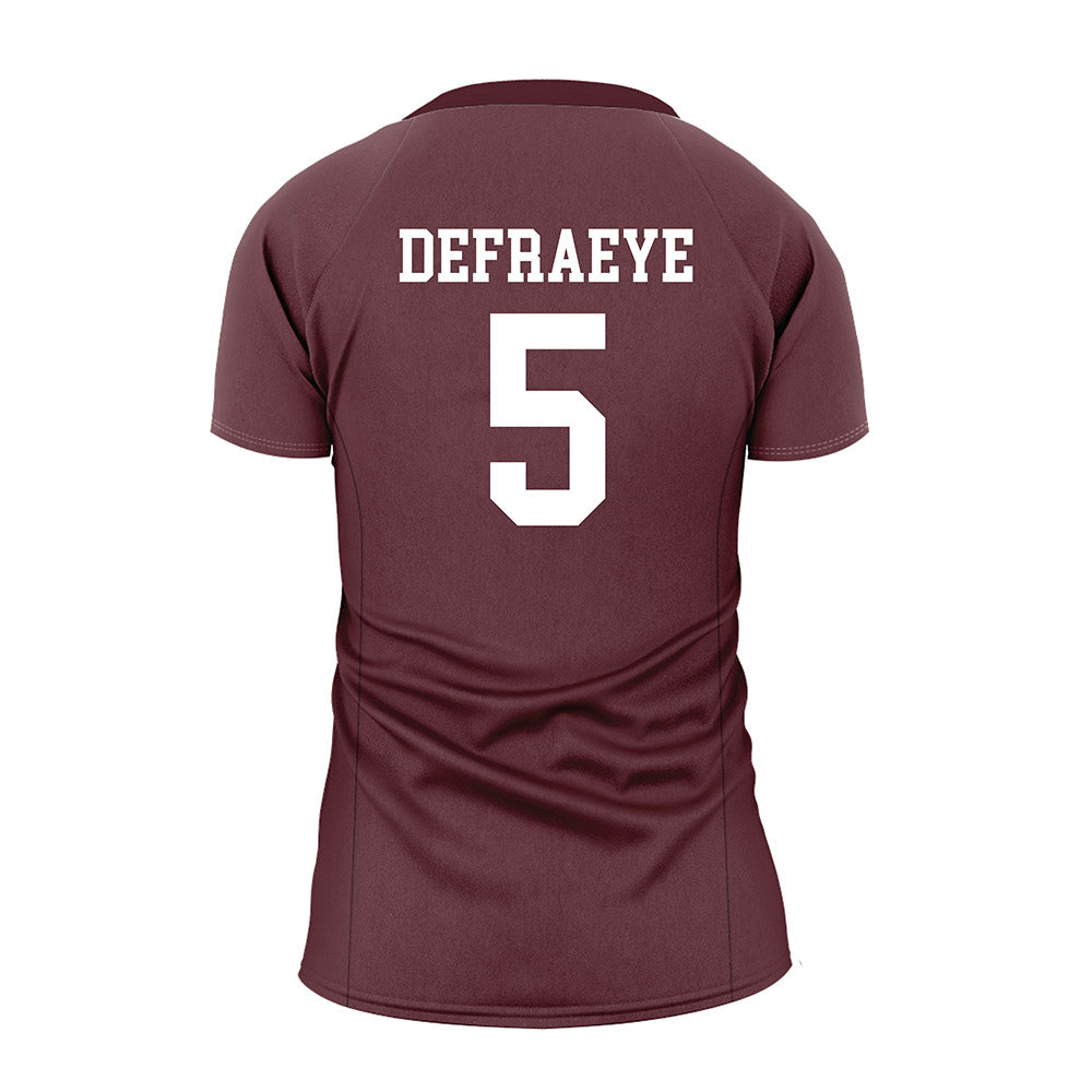 Texas State - NCAA Women's Volleyball : Jade Defraeye - Maroon Volleyball Jersey
