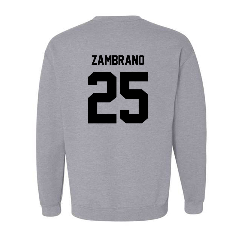 PFW - NCAA Men's Soccer : Julian Zambrano - Classic Fashion Shersey Crewneck Sweatshirt-1