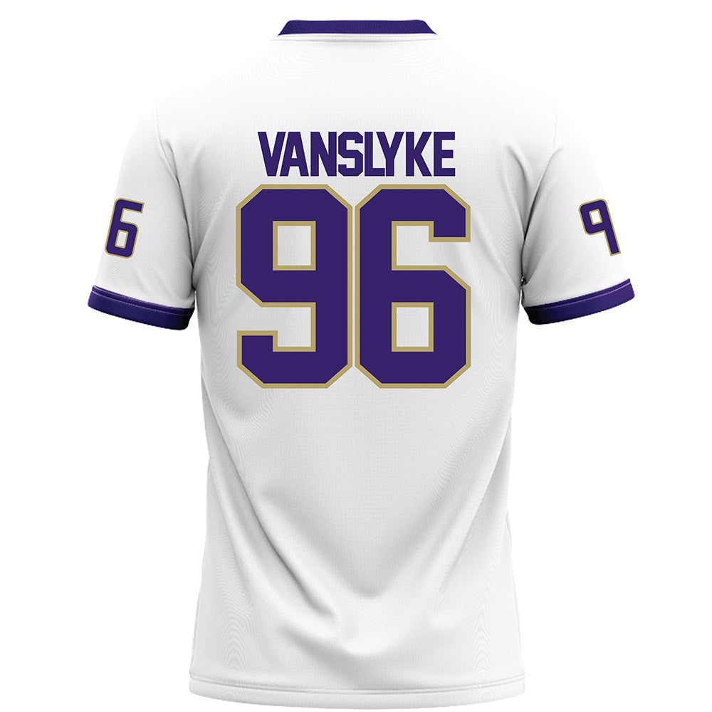JMU - NCAA Football : Andrew VanSlyke - White Football Jersey-1