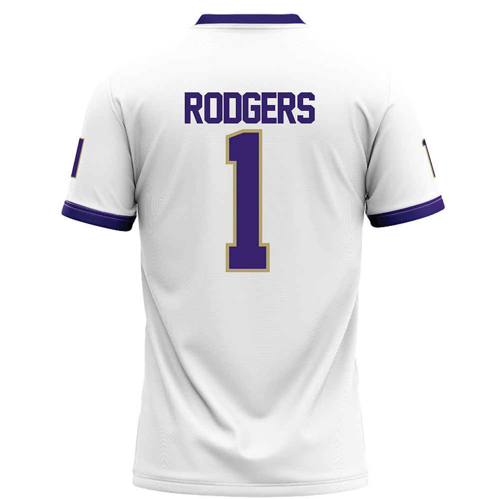 JMU - NCAA Football : Mekhi Rodgers - White Football Jersey-1
