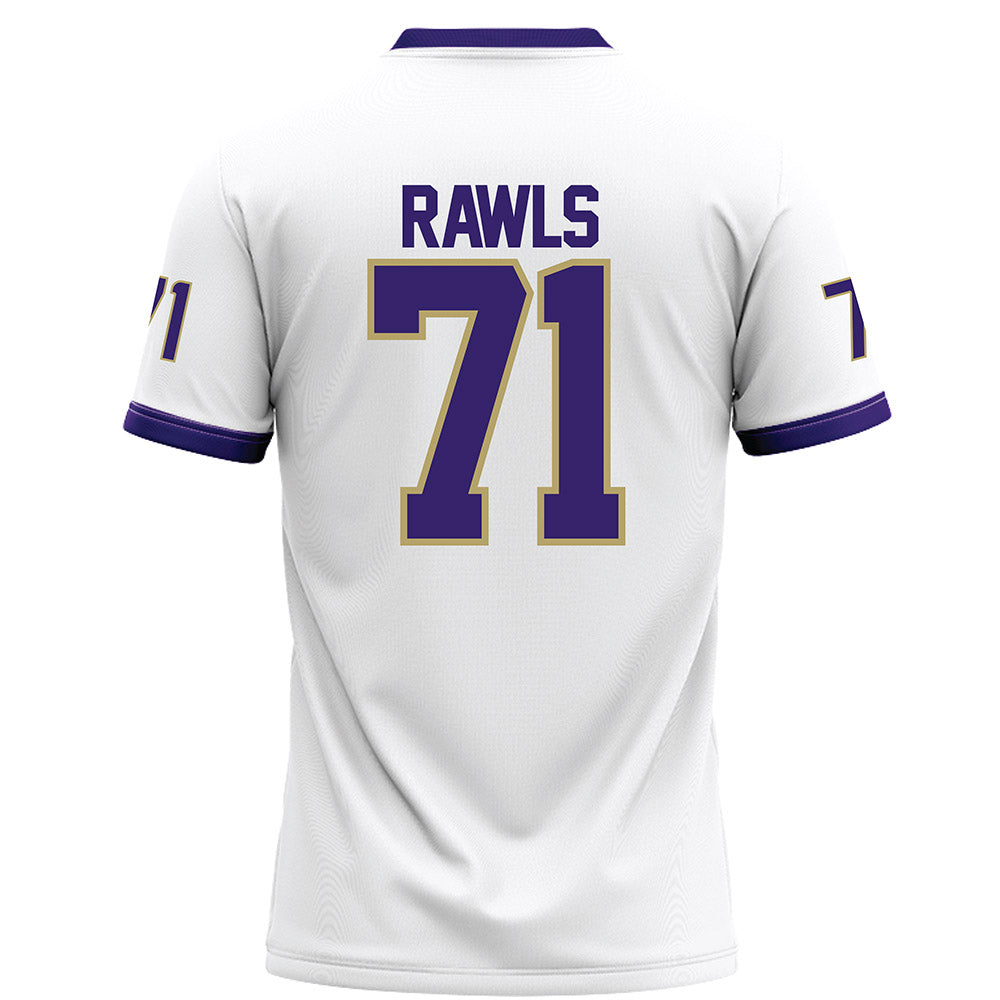 JMU - NCAA Football : Deacon Rawls - White Football Jersey-1